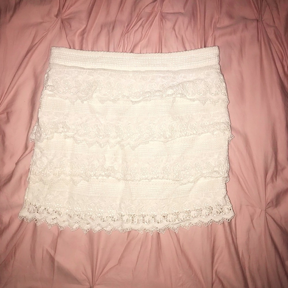 Tiered Lace Skirt